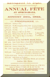 Annual Fete August 26th 1922